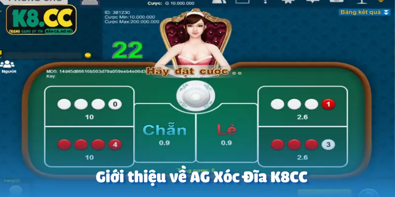 AG Xóc Đĩa trên K8CC mang đến cho người chơi trải nghiệm giải trí đỉnh cao