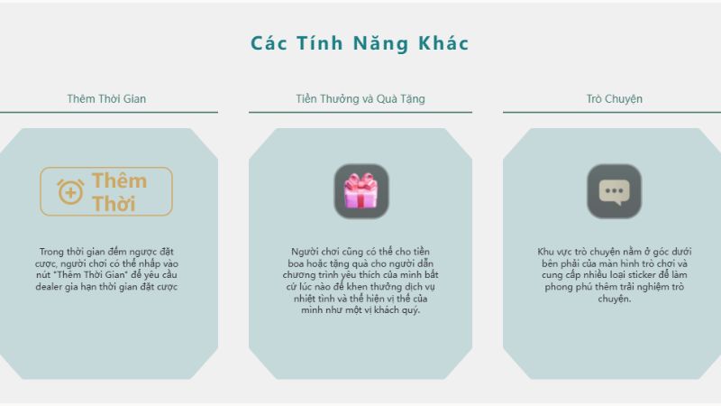3 tính năng cần biết khi cược trò casino kể trên