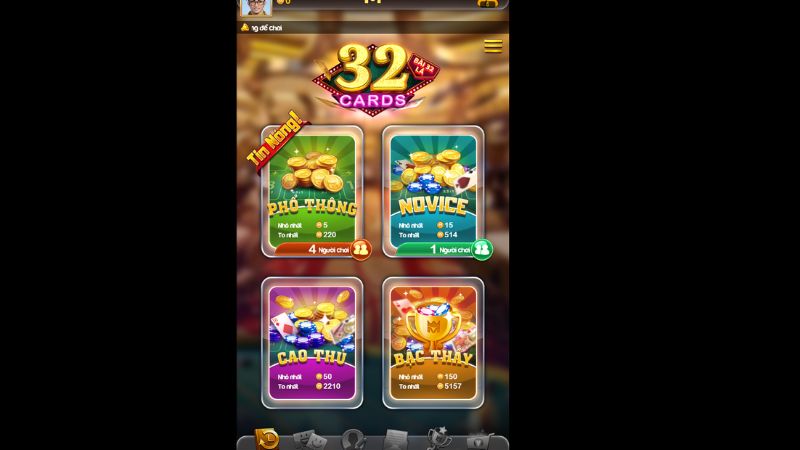 Bảng trả thưởng trong game chi tiết, rõ ràng cho từng mục
