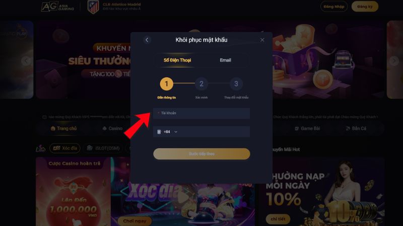 Cách lấy lại mật khẩu K8CC
