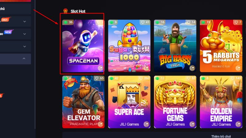 Phi Hành Gia K8CC thuộc thể loại game Slots siêu hấp dẫn